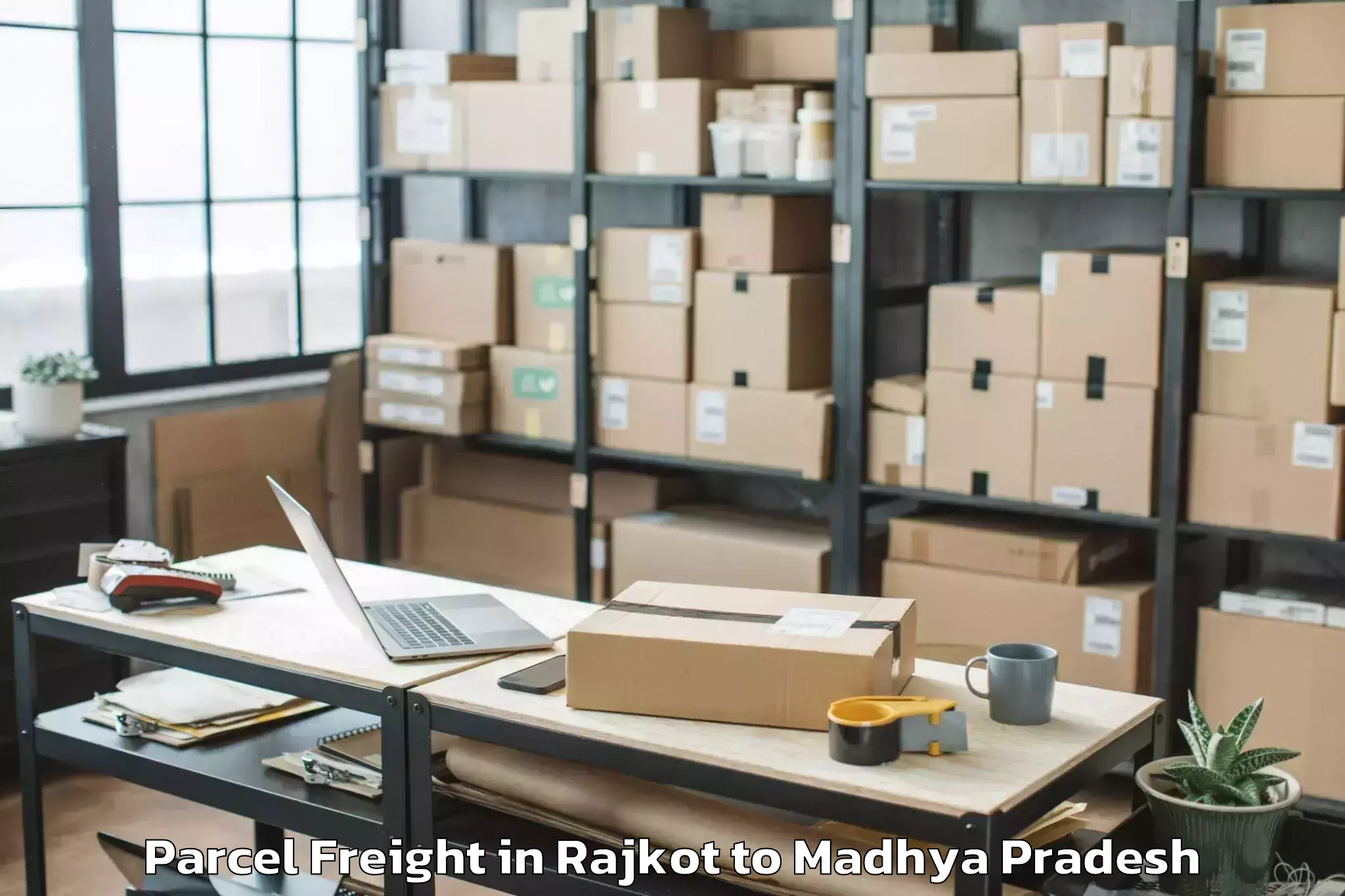 Efficient Rajkot to Kareli Parcel Freight